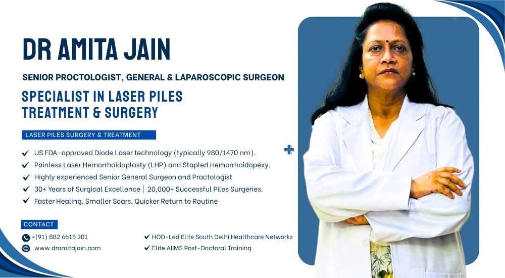 Dr Amita Jain a Specialist in Laser Piles Treatment and Surgery